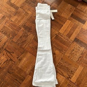 NWT Hudson Mia mid rise flare white jeans size 27